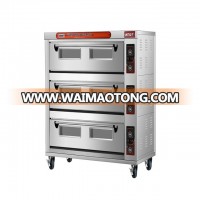 Commercial Bakery Machine Stainless Steel 1 2 3 Layer Pastry Bread Pizza Electric / Gas Baking Bakery Ovens