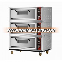 High Quality CE 3 Decks 6 Trays Stainless Steel Electric Bread Baking Oven